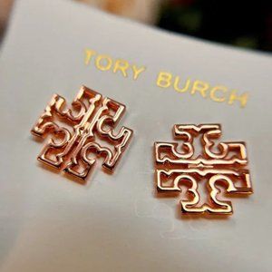 Tory Burch Britton Stud Earrings in Rose Gold (BRAND NEW)